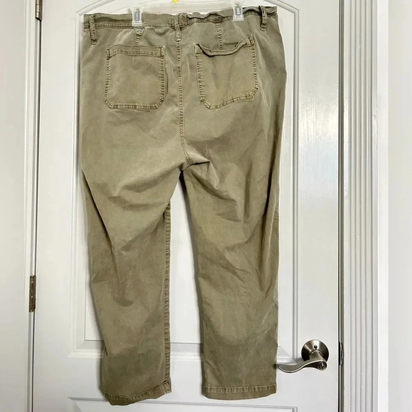 Madewell Stovepipe Fatigue Pants Tencel Lyocell Edition in Olive Green Size 36 - Picture 6 of 11